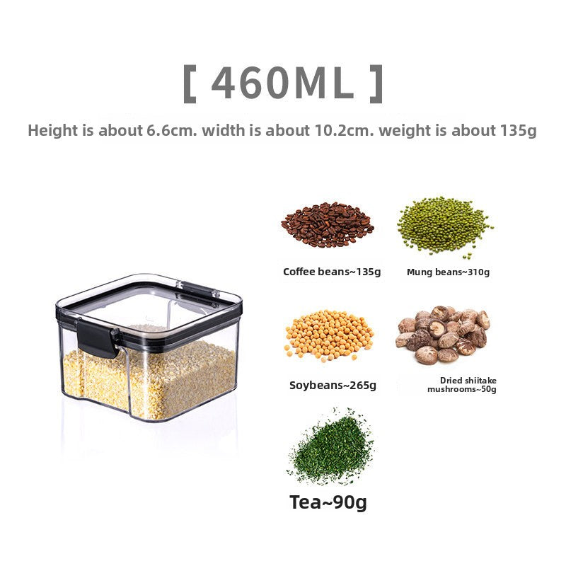 Transparent Kitchen Storage Jar with Airtight Seal