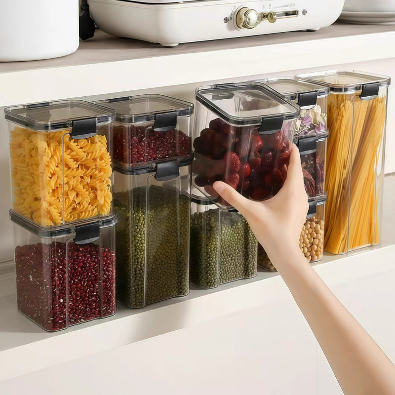 Transparent Kitchen Storage Jar with Airtight Seal